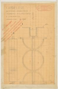 Entwurf für ein Kerzenleuchterpatent, 1930